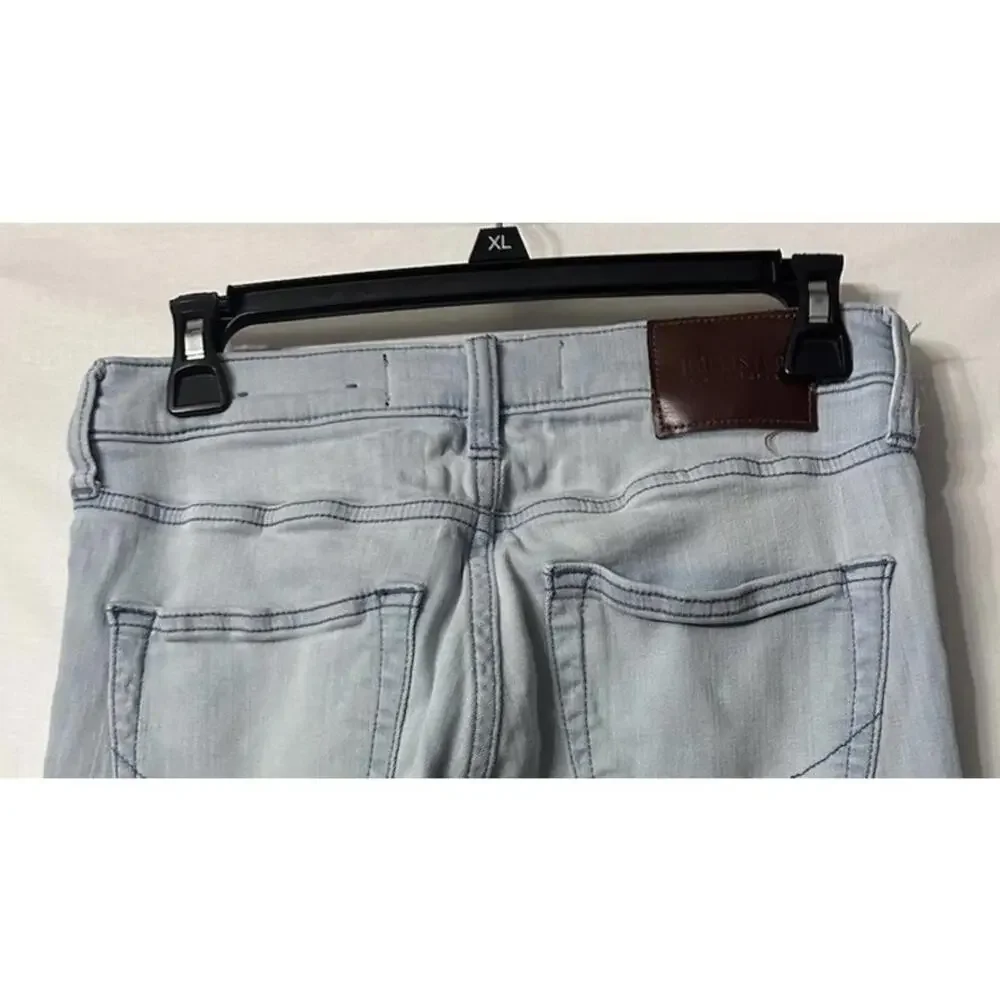 Hollister Womens Light Wash Distressed Skinny Stretch Jeans Denim Size 28x30 EUC
